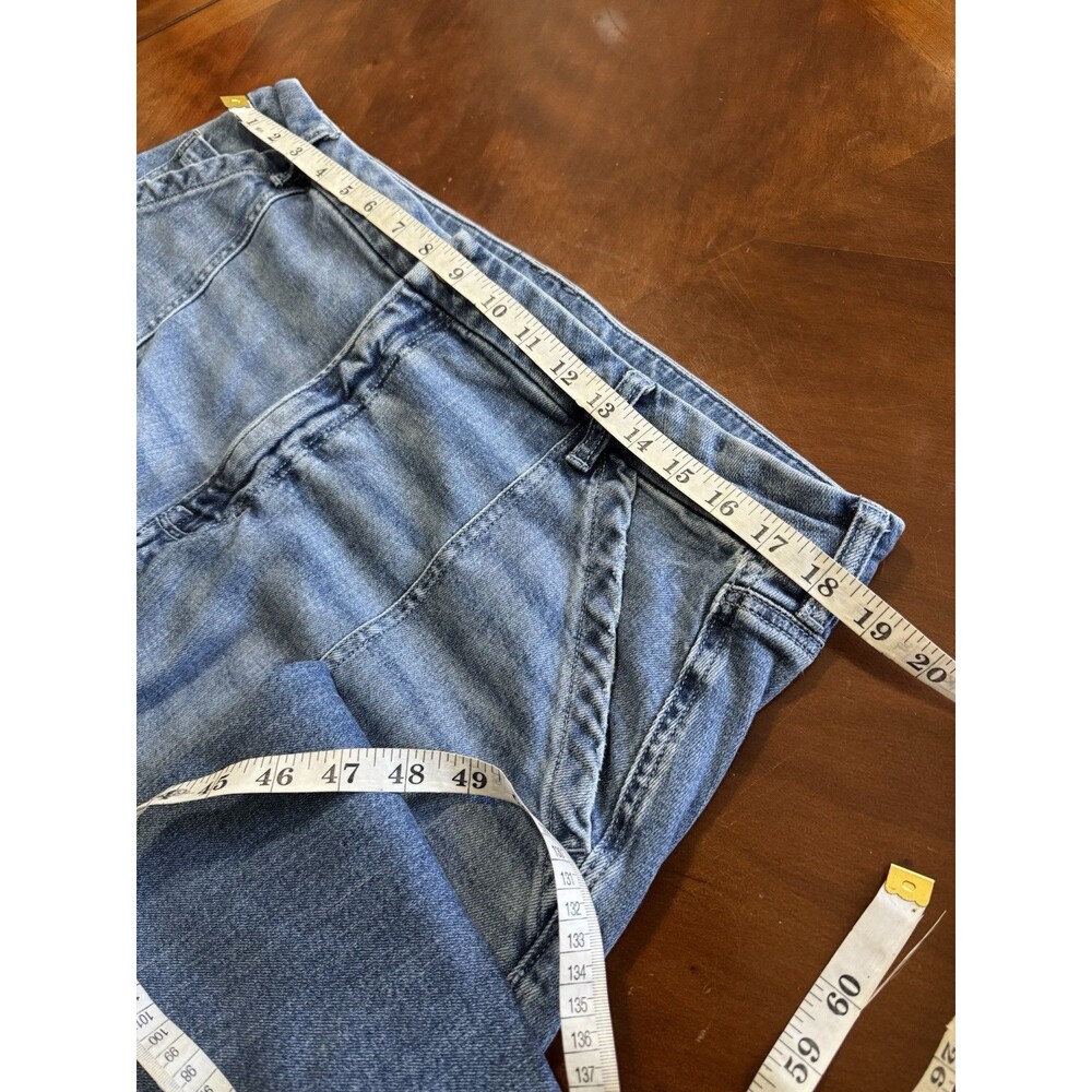 American Eagle Outfitters Light Blue Wide Leg Jeans - Picture 10 of 15